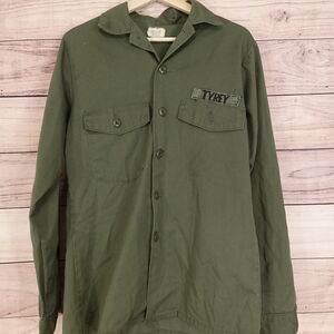 VINTAGE OG-507 MAN'S UTILITY BUTTON DOWN SHIRT MENS 15.5 X 35